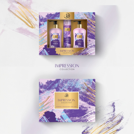 Set Cadou Femei cu Parfum și Loțiune de Corp – Impression Collection | Shower Gel 250 ml, Fragrance Mist 225 ml, Body Lotion 250 ml [7]