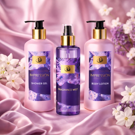 Set Cadou Femei cu Parfum și Loțiune de Corp – Impression Collection | Shower Gel 250 ml, Fragrance Mist 225 ml, Body Lotion 250 ml [5]