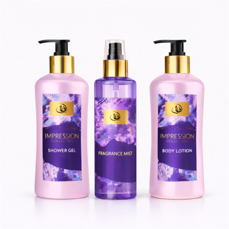 Set Cadou Femei cu Parfum și Loțiune de Corp – Impression Collection | Shower Gel 250 ml, Fragrance Mist 225 ml, Body Lotion 250 ml [6]