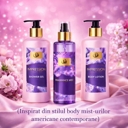 Set Cadou Femei cu Parfum și Loțiune de Corp – Impression Collection | Shower Gel 250 ml, Fragrance Mist 225 ml, Body Lotion 250 ml [3]