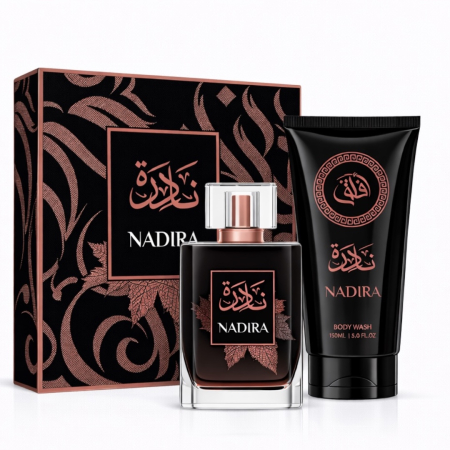 Set Nadira – Apă de Parfum 100ml + Gel de duș 150ml | Aromă Orientală Elegantă pentru Femei [1]