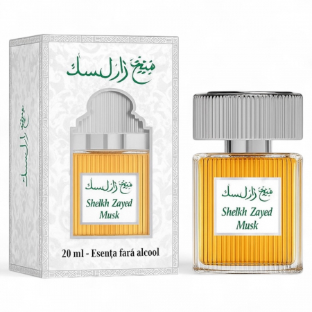 Tipuri de Parfum - Sheikh Zayed Musk 20ml - Esenta fara alcool, unisex