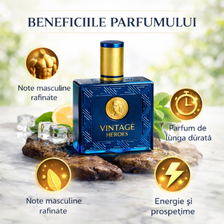 Parfum Vintage Heroes – inspirat din Versace Eros | Apă de Toaletă 100 ml pentru bărbați | Montage Brands [3]