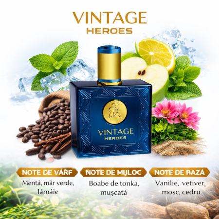 Parfum Vintage Heroes – inspirat din Versace Eros | Apă de Toaletă 100 ml pentru bărbați | Montage Brands [2]