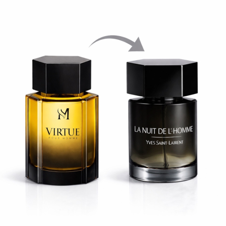 Parfum Virtue Pour Homme – Inspirat din La Nuit de L’Homme de la Yves Saint Laurent (YSL) | Pentru Bărbați – Montage Brands [1]