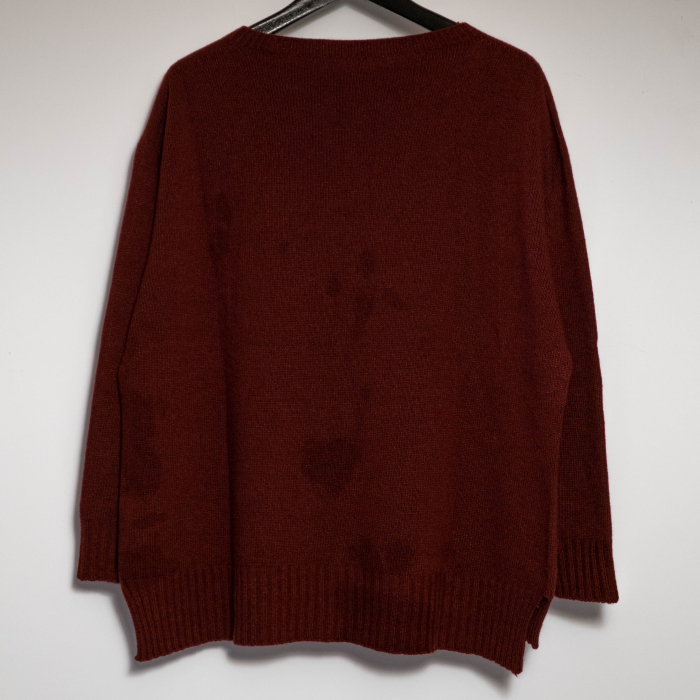 Pulover plus size din blend de lana, vascoza si cashmere, cu decolteu rotund si slituri laterale [3]