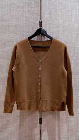 Femei - Cardigan cu nasturi si maneci lungi, textura 3D, din blend de lana, vascoza si cashmere