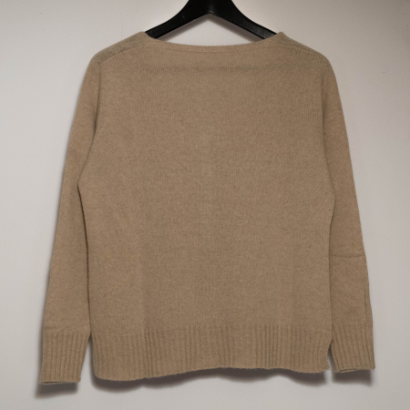 Cardigan din blend de lana, vascoza si cashmere, cu decolteu in V si nasturi [2]