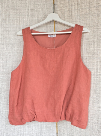 Topuri - Fengo by Pretty Collection – Top din 100% in cu tiv elastic si captuseala din bumbac