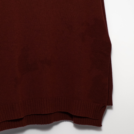 Pulover plus size din blend de lana, vascoza si cashmere, cu decolteu rotund si slituri laterale [4]