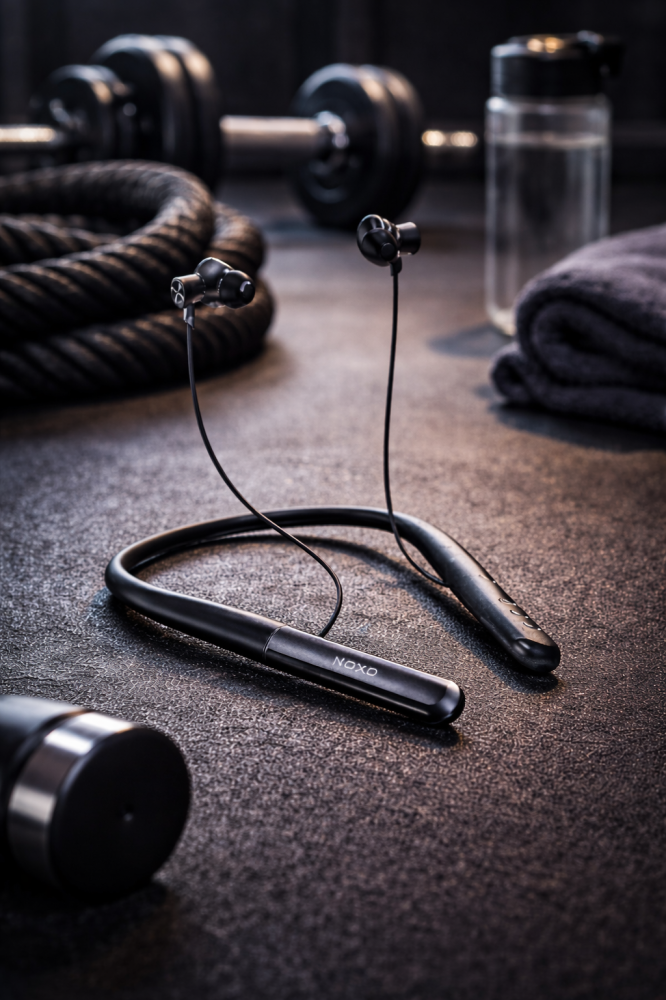 Casti Bluetooth Sport NOXO NBN-1 Neckband Wireless Autonomie 12 Ore IPX4 [2]
