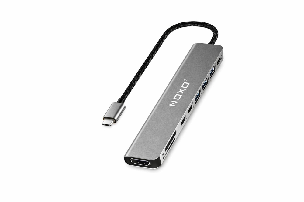 Adaptor Hub USB-C 9 in 1 NOXO HUB-N1 Multiport HDMI 4K USB pentru Laptop si MacBook [2]