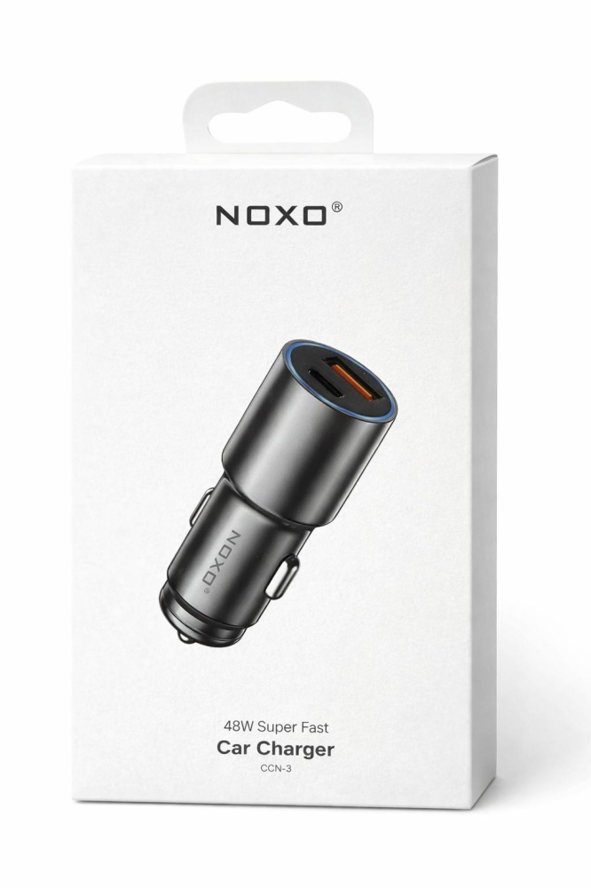 Incarcator Auto Rapid NOXO CCN-3 48W, USB-C PD 30W + USB QC3.0, Fast Car Charger pentru Telefon si Tableta [3]