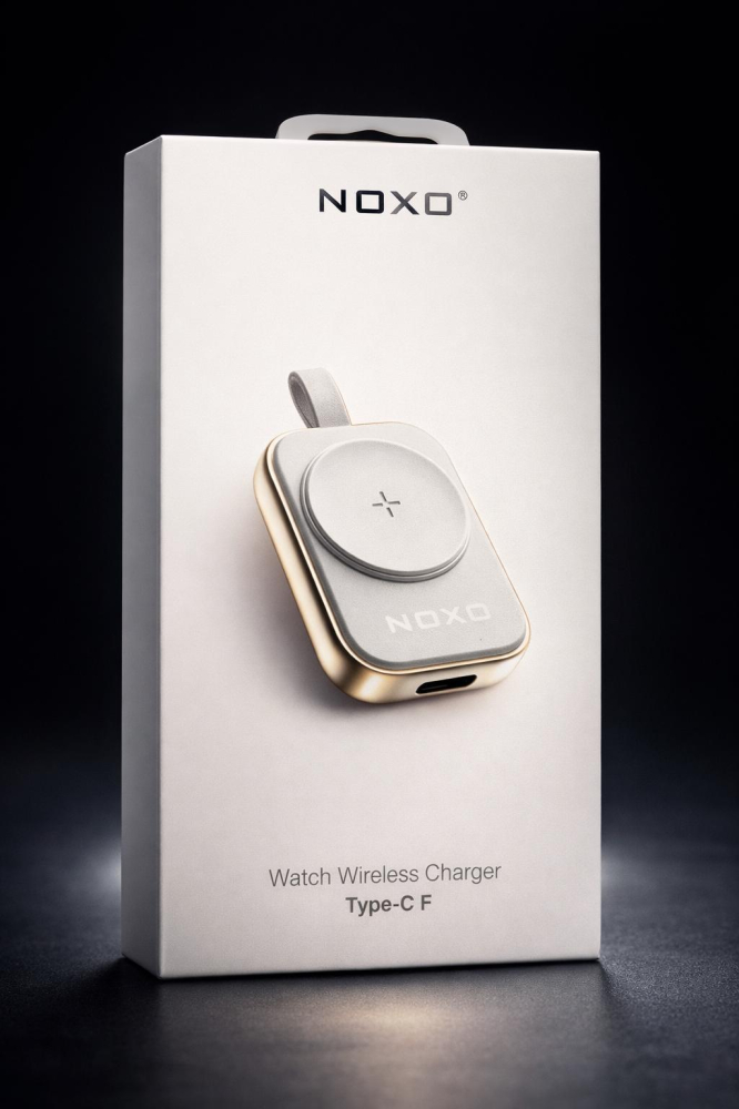 Incarcator Wireless Apple Watch NOXO WCHN-1F Magnetic USB-C Smartwatch Charger Compatibil Apple Watch Series 1-9 [2]