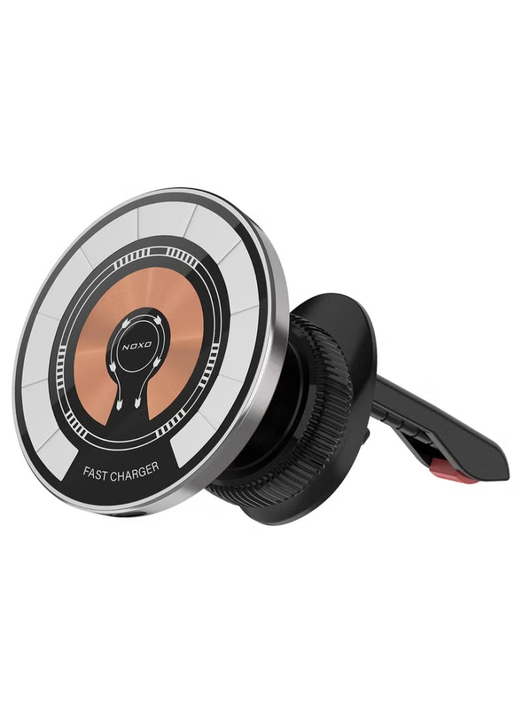 Incarcator Wireless Magnetic Auto NOXO HDN-7, Suport Telefon Fast Charger 15W pentru Grila Ventilatiei [2]