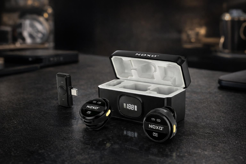 Microfon Lavaliera Wireless NOXO MC-N2 pentru Telefon USB-C, Sistem Dual cu Carcasa de Incarcare pentru Vlog, Podcast si Live Streaming [2]