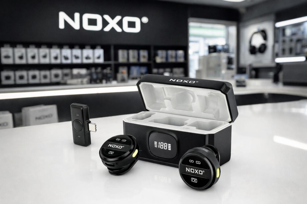 Microfon Lavaliera Wireless NOXO MC-N2 pentru Telefon USB-C, Sistem Dual cu Carcasa de Incarcare pentru Vlog, Podcast si Live Streaming [3]