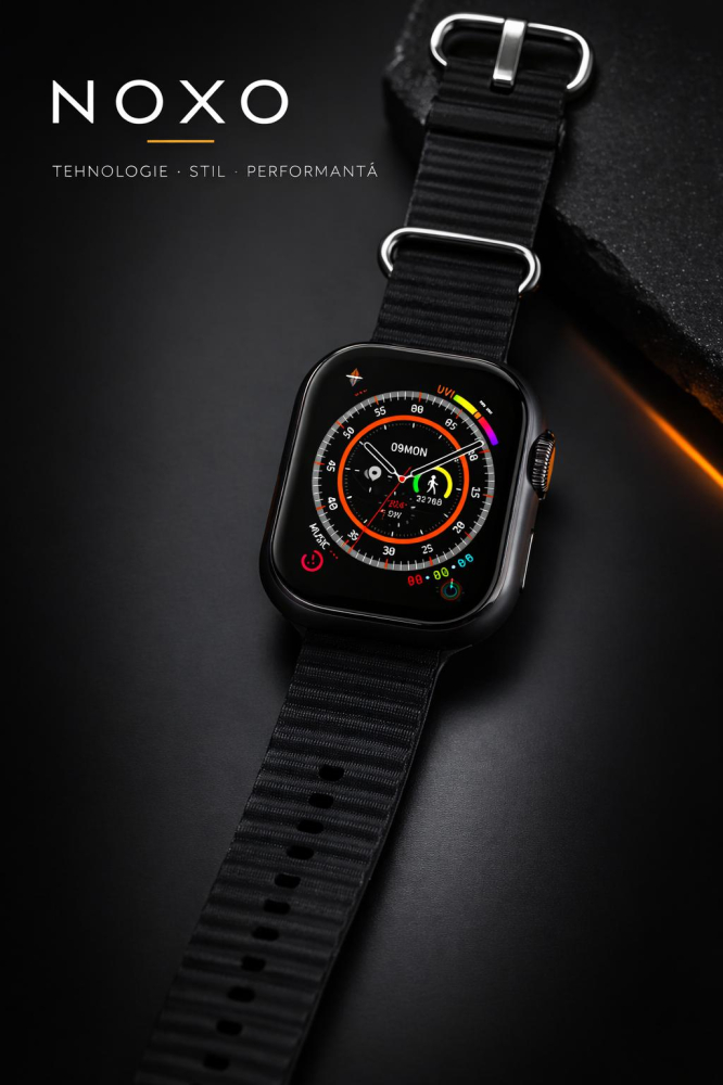 Smartwatch Ultra NOXO SW-N1 49mm cu Apel Bluetooth, Monitorizare Ritm Cardiac si Oxigen Sange, IP68 Waterproof, Ecran 2.02 Inch [3]