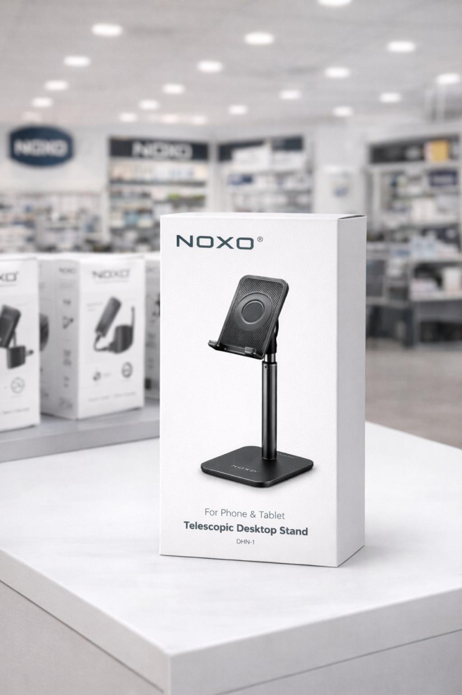 Suport Telefon si Tableta NOXO DHN-1 Reglabil Stand Desktop Aluminiu Antiderapant [2]