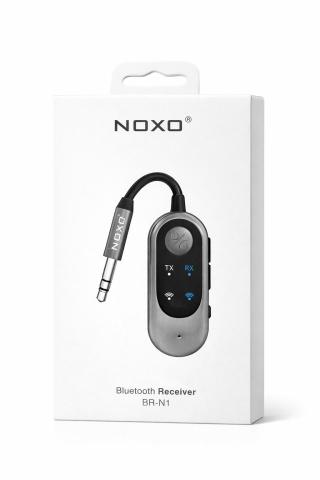 Bluetooth Receiver AUX NOXO BR-N1 Bluetooth 5.3 Handsfree Masina Adaptor Audio Jack 3.5 mm Microfon Integrat [1]