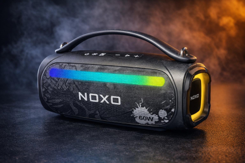 Audio - Boxa Bluetooth Portabila NOXO AURA 60W, RGB Light, Bluetooth 5.3, Waterproof IPX5, USB, TF Card, AUX