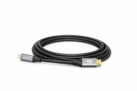 Cablu USB-C la HDMI 4K NOXO HDMI-N2, 2m, Ultra HD 3840×2160, Compatibil Laptop, Telefon, Monitor, TV, Proiector [1]