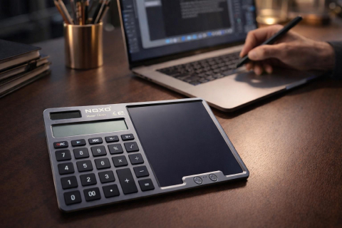 Calculator Solar cu Tableta de Scris LCD NOXO CA-N1 12 Digits, Ecran 7 Inch, Calculator cu Writing Pad si Stylus pentru Birou si Scoala [2]