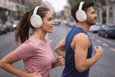 Casti Bluetooth - NOXO HN-3 Casti Wireless Bluetooth Over-Ear cu ANC si Hi-Fi Audio