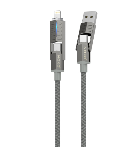 Cabluri de incarcare rapida - NOXO CN-11 Cablu 4 in 1 60W USB-C Lightning 1.2m