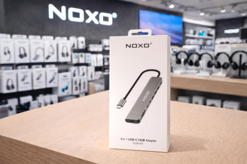 Hub USB-C si Adaptoare Laptop - Adaptor Hub USB-C 9 in 1 NOXO HUB-N1 Multiport HDMI 4K USB pentru Laptop si MacBook