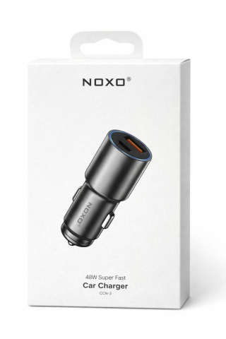 Incarcator Auto Rapid NOXO CCN-3 48W, USB-C PD 30W + USB QC3.0, Fast Car Charger pentru Telefon si Tableta [2]