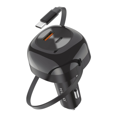 Incarcatoare auto - Incarcator Auto Rapid NOXO CCN-9 85W 3-in-1 cu Cablu USB-C Retractabil 70cm