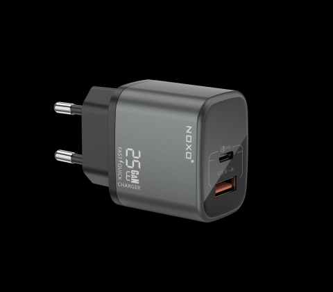 Incarcatoare de priza - Incarcator GaN 25W NOXO CHN-P-1 USB-C PD si USB-A QC3.0