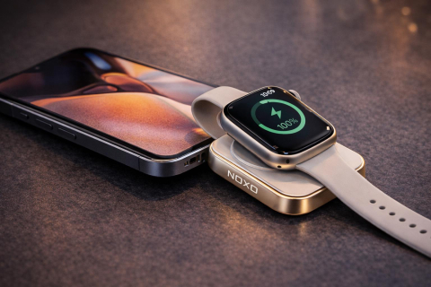 Incarcator Wireless Smartwatch - Incarcator Wireless Apple Watch NOXO WCHN-1M Magnetic USB-C Tata Smartwatch Charger Compatibil Series 1-9 SE Ultra