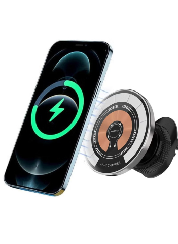 Accesorii Telefoane - Incarcator Wireless Magnetic Auto NOXO HDN-7, Suport Telefon Fast Charger 15W pentru Grila Ventilatiei