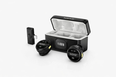 Microfon Lavaliera Wireless NOXO MC-N2 pentru Telefon USB-C, Sistem Dual cu Carcasa de Incarcare pentru Vlog, Podcast si Live Streaming [3]