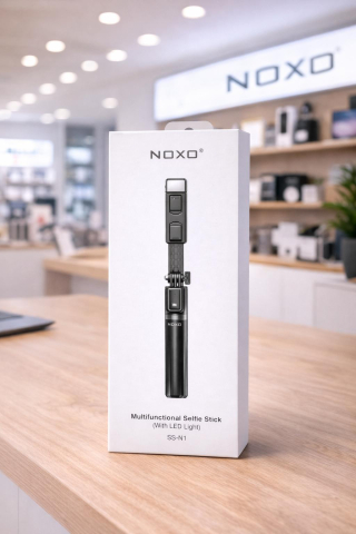 Selfie Stick si Trepiede Telefon - Selfie Stick cu Tripod si Lumina LED NOXO SS-N1 Rotatie 360 Bluetooth