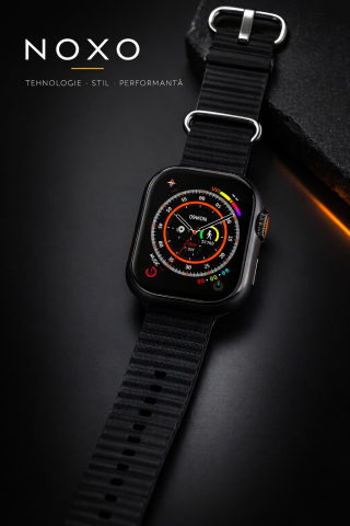 Smartwatch Ultra NOXO SW-N1 49mm cu Apel Bluetooth, Monitorizare Ritm Cardiac si Oxigen Sange, IP68 Waterproof, Ecran 2.02 Inch [2]