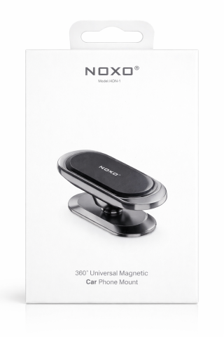 Suport Auto Magnetic Telefon NOXO HDN-1, Rotatie 360°, Montare Bord, Design Slim, Include 2 Inele Metalice [1]