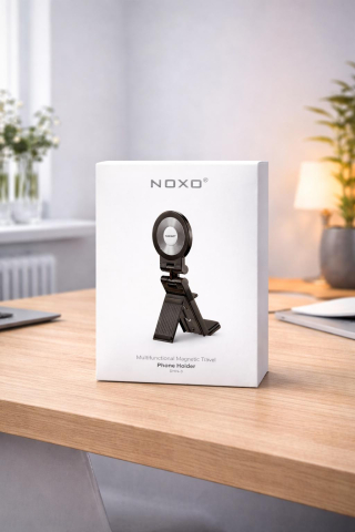 Suport Telefon Magnetic Pliabil NOXO DHN-3 360° Travel Phone Holder cu Clema suport telefon  magnetic  pliabil  360°  travel  holder [2]