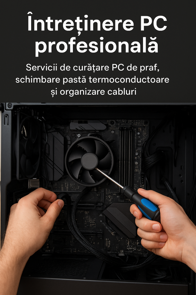 Întreținere PC - schimbare pasta termica si curatare PC [1]