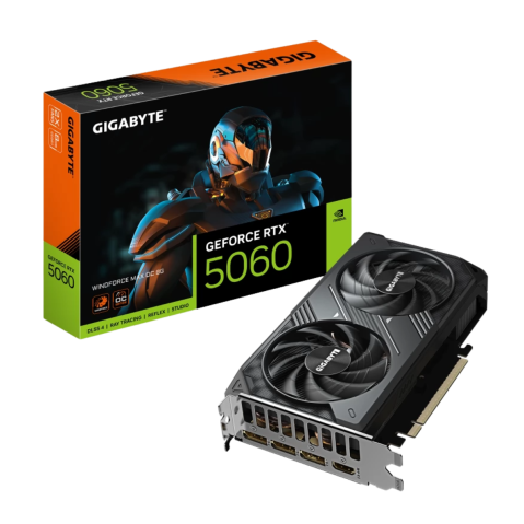 Placi video noi - Placă video GIGABYTE GeForce RTX 5060 WINDFORCE