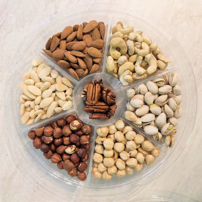 Tava cu 7 oleaginoase: caju, migdale, fistic, alune de padure, pecan [2]