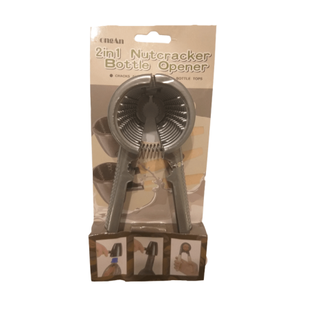 2 in 1 Spargator de nuci + deschizator de sticle, aluminiu, rezistent [4]
