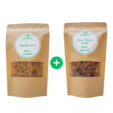 Nuci, Seminte & Fructe uscate - Nuci Pecan + Stafide aurii