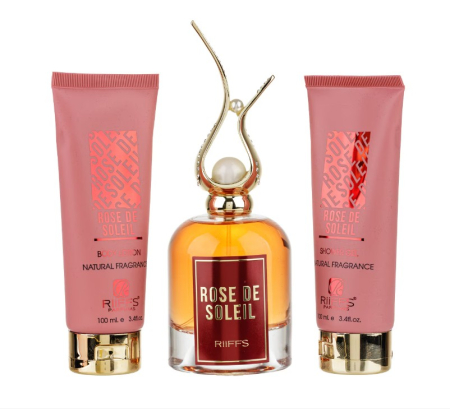 Seturi cadou - Set Cadou Rose De Soleil Apa de Parfum 100ml + Gel De Dus 100ml + Lotiune de corp 100ml, Riiffs