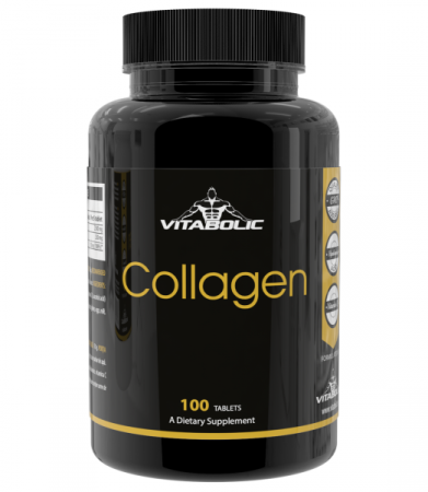 Sănătate articulară (Joint Support) - Collagen Vitabolic 100 tablete | Colagen, Acid Hialuronic & Vit C