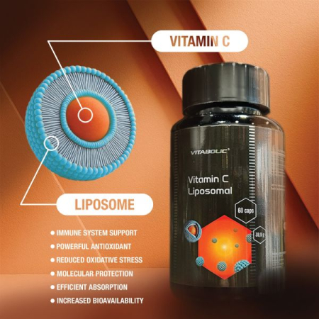 Vitamina C Lipozomala 1000mg Vitabolic 60cps | NutritionShop [1]