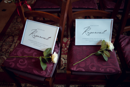 ZIUA NUNȚII - Tablou "Rezervat"