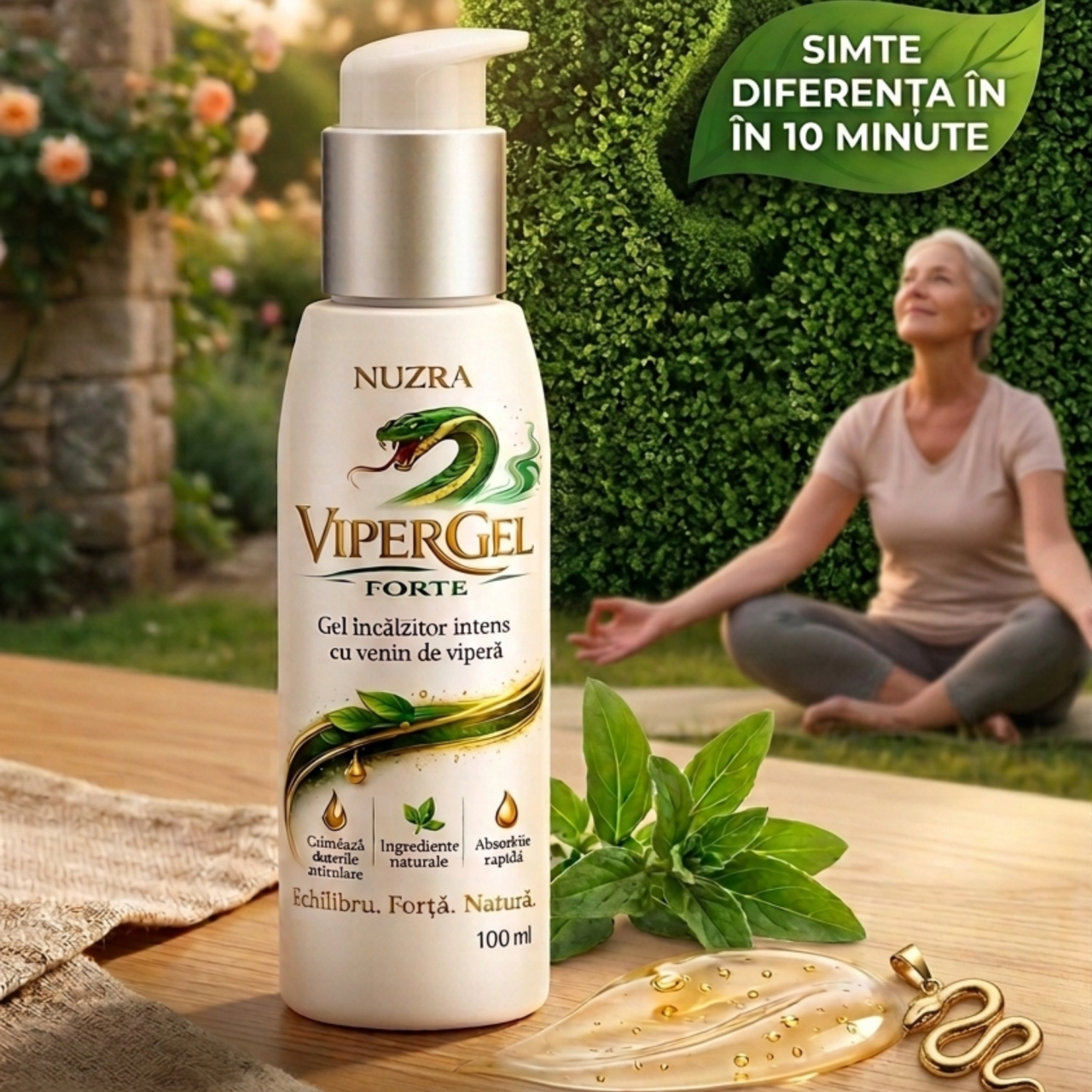 Vipergel Forte - Gel pentru dureri musculare si articulare 100 ml [4]